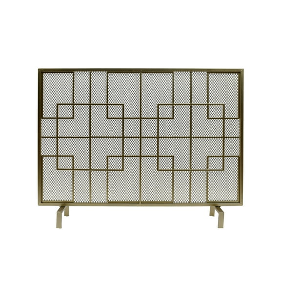 Dorothy Modern Single PanelIron Firescreen