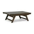 thumbnail image 1 of GDF Studio Bowie Outdoor Acacia Wood Slat Panel Coffee Table, Gray, 1 of 10