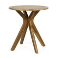 thumbnail image 1 of GDF Studio Brigitte Outdoor Acacia Wood Circular Bistro Table, Teak, 1 of 13