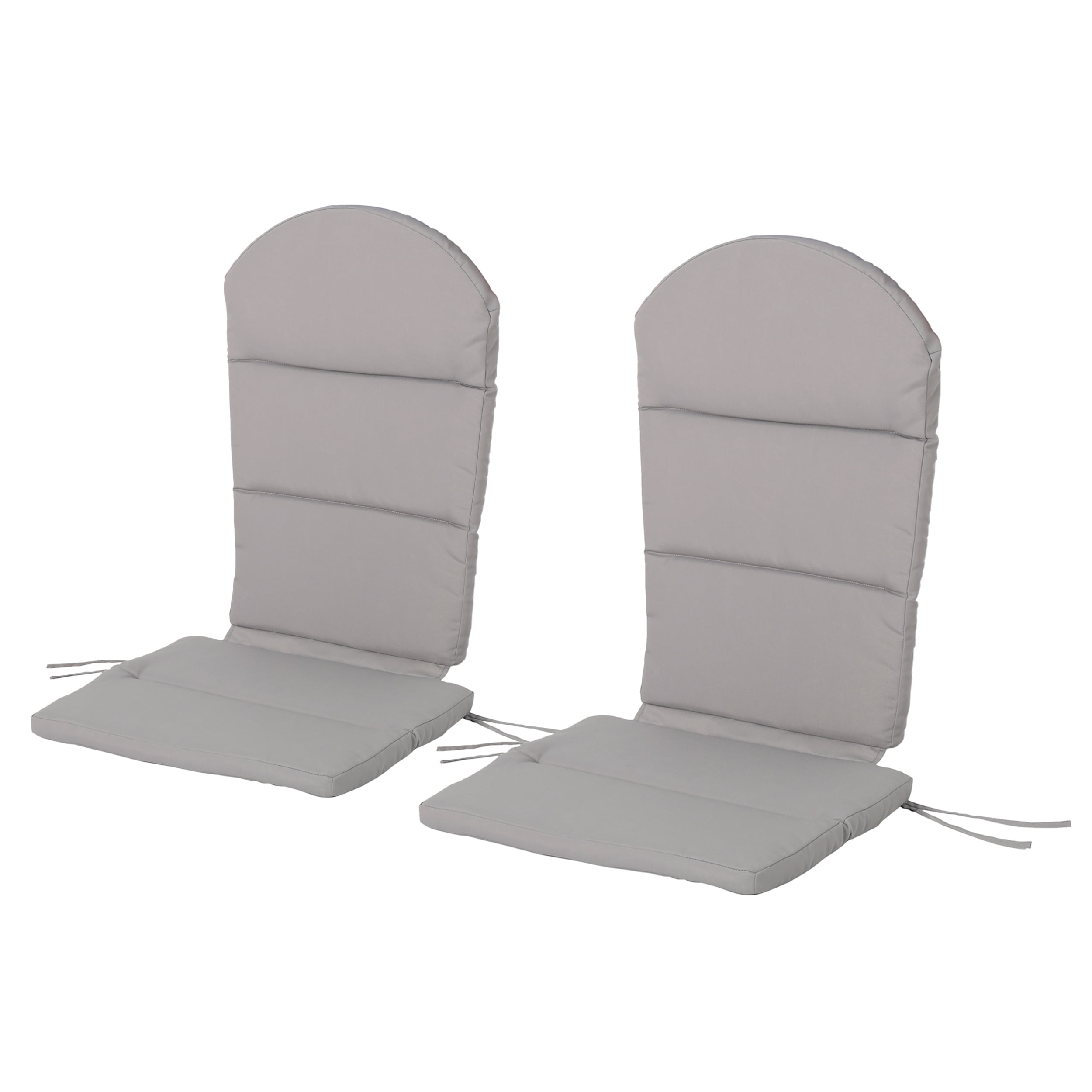 Gray Water-Resistant Adirondack Chair Cushion Set