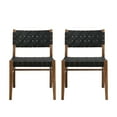 thumbnail image 1 of GDF Studio Cassian Dining Chair, Rubberwood, PU Rope, 1 of 9