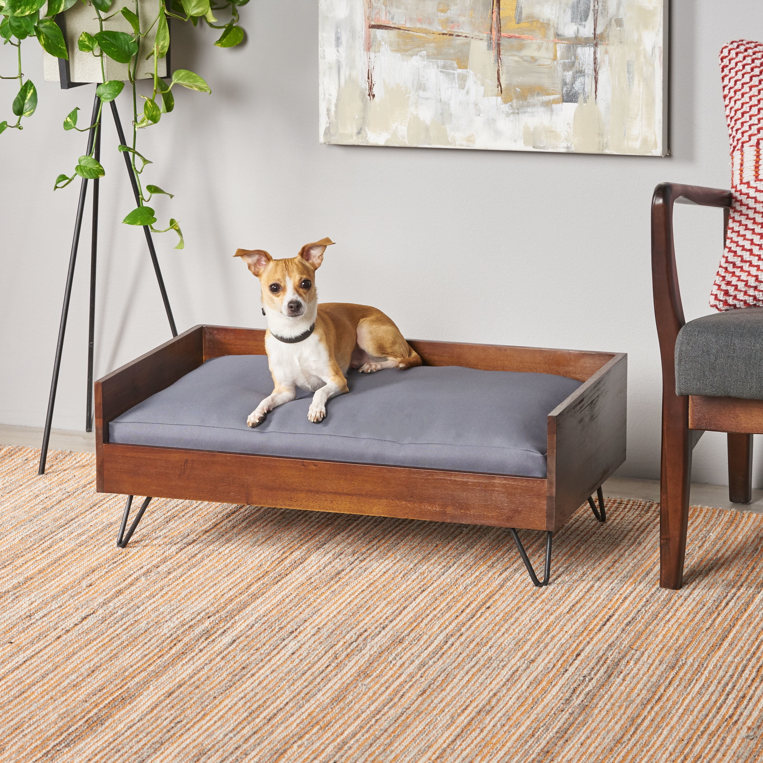 Oak dog bed hotsell