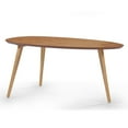 thumbnail image 1 of GDF Studio Cilla Mid Century Modern Wood Tripod Coffee Table, Natural, 1 of 9