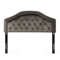 thumbnail image 1 of GDF Studio Classic Nailhead Tufted Metal Headboard, Full/Queen, Gray/Black, 1 of 9