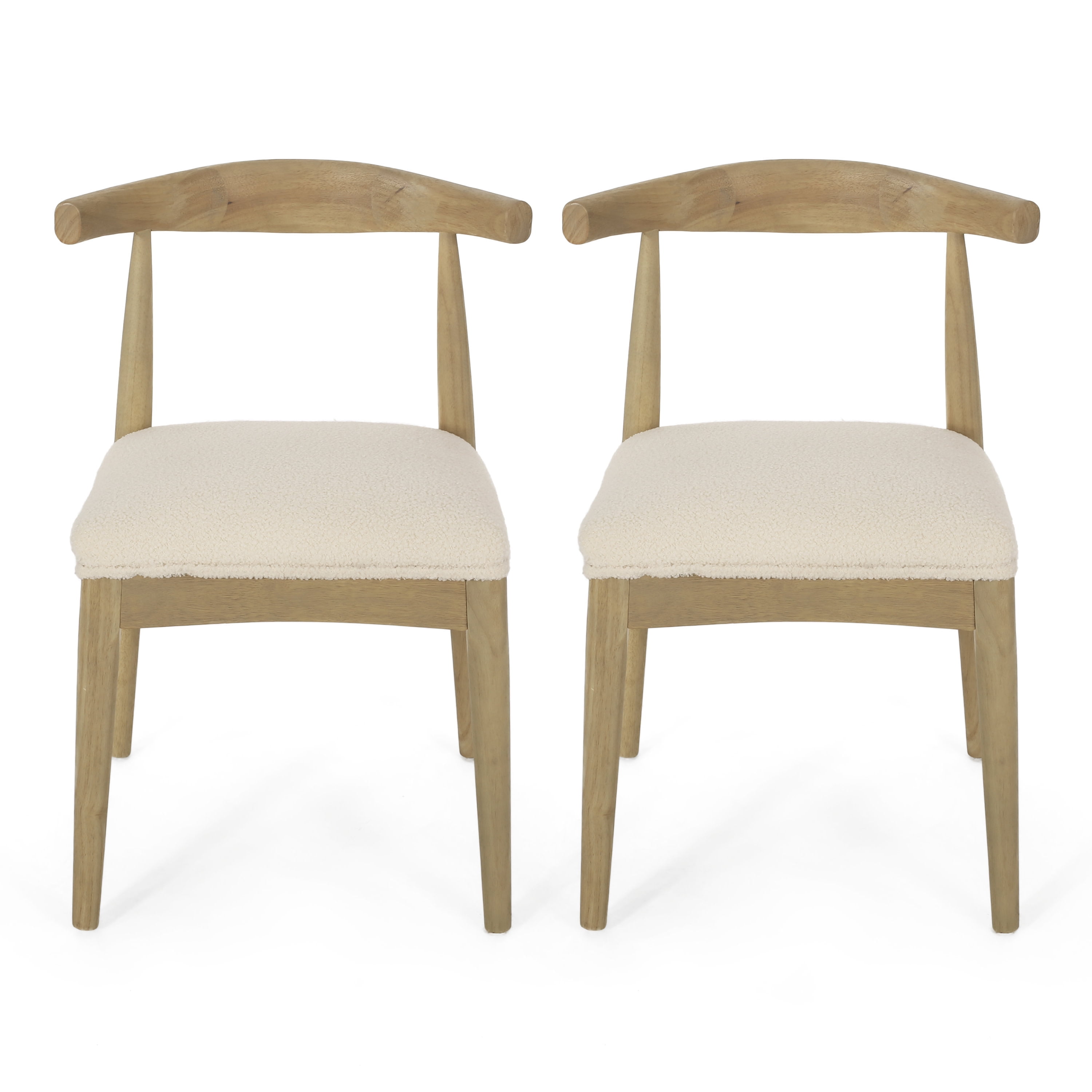 Ivory wood 2024 dining chairs