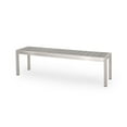 thumbnail image 1 of GDF Studio Crested Bay Outdoor Aluminum and Faux Wood Bench, Gray and Silver, 1 of 8