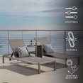 thumbnail image 1 of Dewitt Outdor 3 Piece Mesh Aluminum Chaise Lounge Set, 1 of 7