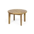 thumbnail image 1 of GDF Studio Dean Outdoor Acacia Wood Circular Coffee Table, Teak, 1 of 8