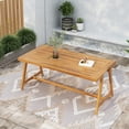 thumbnail image 1 of GDF Studio Desmond Outdoor Acacia Wood Dining Table, 1 of 11