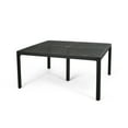 thumbnail image 1 of GDF Studio Dinah Outdoor Cast Aluminum Square Dining Table, Antique Matte Black, 1 of 10