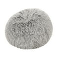 thumbnail image 1 of GDF Studio Dundas Modern Glam Faux Fur 3 Foot Bean Bag, Silver Gray, 1 of 7