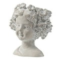 thumbnail image 1 of GDF Studio Elegant Greek-Style Grey Cement Indoor Outdoor Lady Head Planter, 8" x 4" x 9", 1 of 1