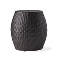 thumbnail image 1 of GDF Studio Ellison Outdoor Wicker Barrel Side Table, Multibrown, 1 of 7
