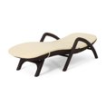 thumbnail image 1 of GDF Studio Ethan Outdoor Faux Wicker Adjustable Chaise Lounge with Cushion, Dark Brown and Beige, 1 of 8