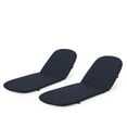 thumbnail image 1 of GDF Studio Ethan Outdoor Water Resistant Fabric Chaise Lounge Cushions, Set of 2, Navy Blue, 1 of 8