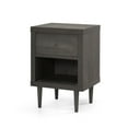 thumbnail image 1 of GDF Studio Farhart Faux Wood Single Drawer Nightstand, Gray Maple, Single, 1 of 9