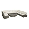 thumbnail image 1 of GDF Studio Felicity Outdoor Wicker 10 Seater Sectional Sofa Chat Set with Cushions, Gray and White, 1 of 8