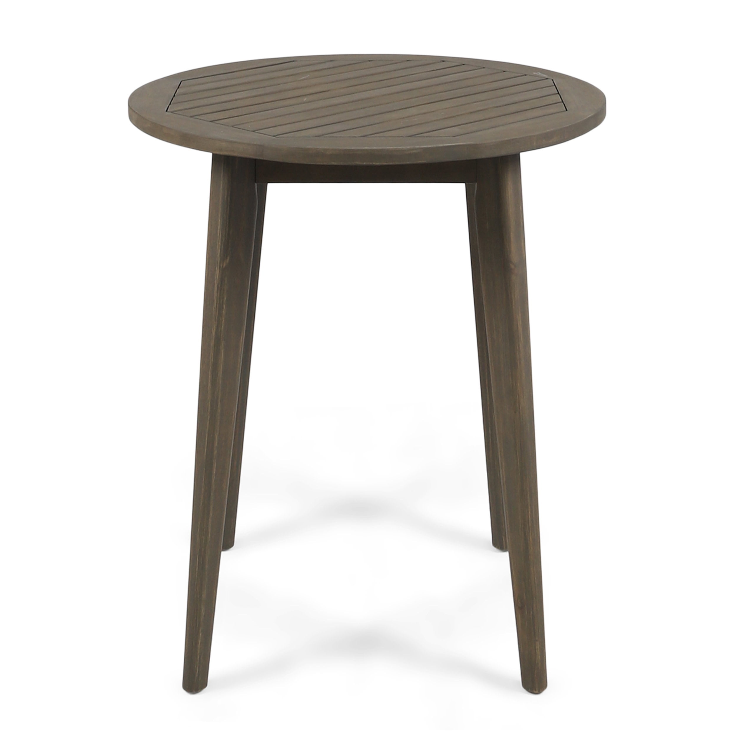 GDF Studio Ferris Outdoor Acacia Wood Circular Bistro Circular Table ...