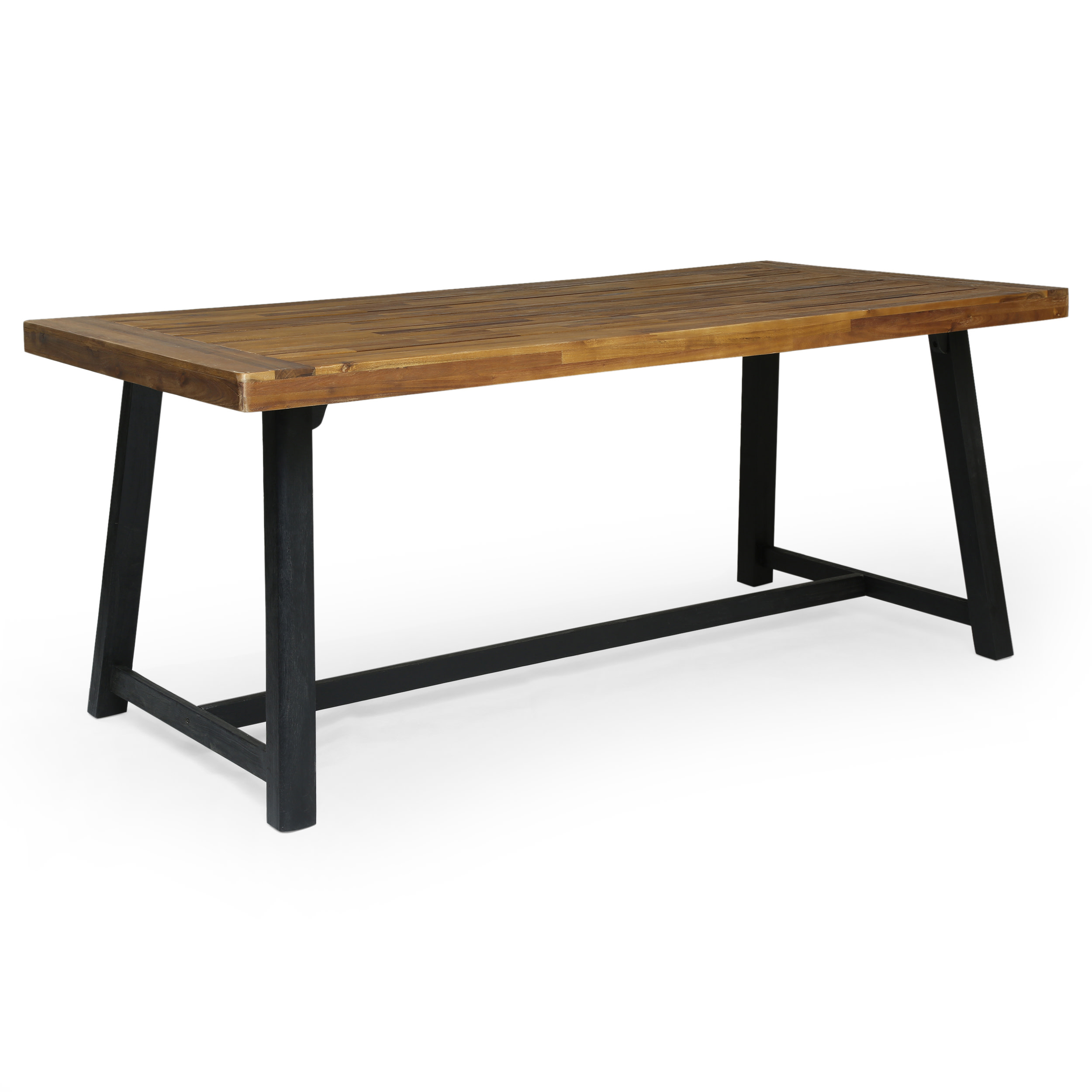 Chic Teak Teak Wood Bistro Rectangular Indoor / Outdoor Patio Dining Table