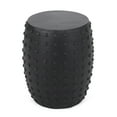 thumbnail image 1 of GDF Studio Gerick Outdoor Lightweight Concrete Side Table, Matte Black, 1 of 6