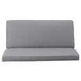 thumbnail image 1 of GDF Studio Gravina Contemporary Fabric Loveseat, Light Gray and Matte Black, 1 of 6