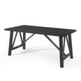 thumbnail image 1 of GDF Studio Grover Farmhouse Wood Dining Table, Black, 1 of 8