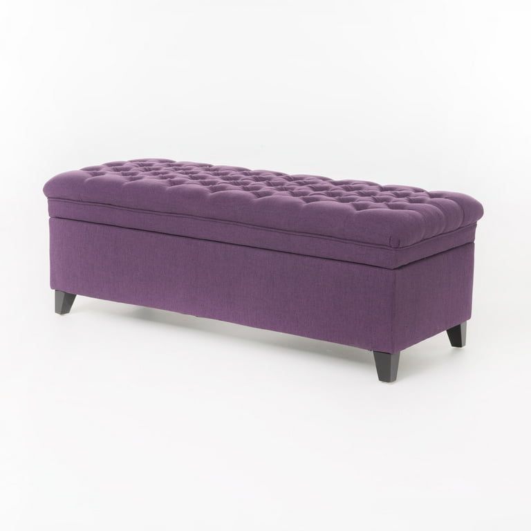 Dark purple ottoman online