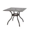thumbnail image 1 of GDF Studio Honolulu Outdoor Cast Aluminum Square Dining Table, Hammered Bronze, 1 of 7