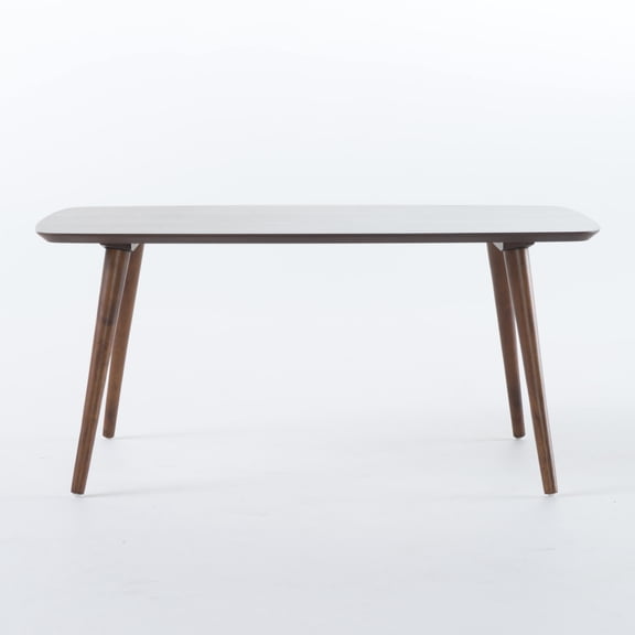 GDF Studio Hoyt Mid Century Modern Wood Rectangular Coffee Table, Walnut