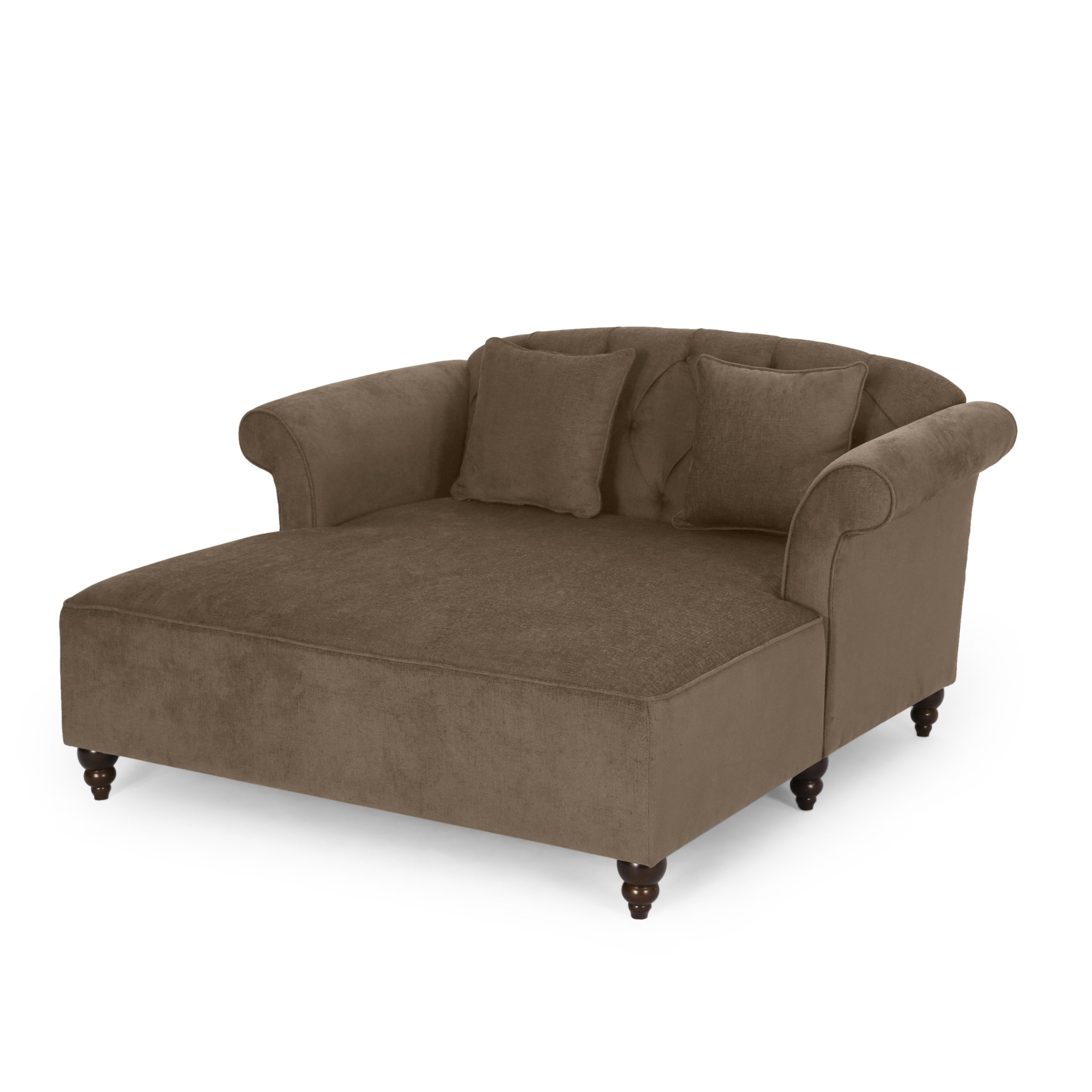 Tufted flared 2024 arm chaise lounge