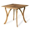 thumbnail image 1 of GDF Studio Izara Outdoor Acacia Wood Square Dining Table, Teak, 1 of 10
