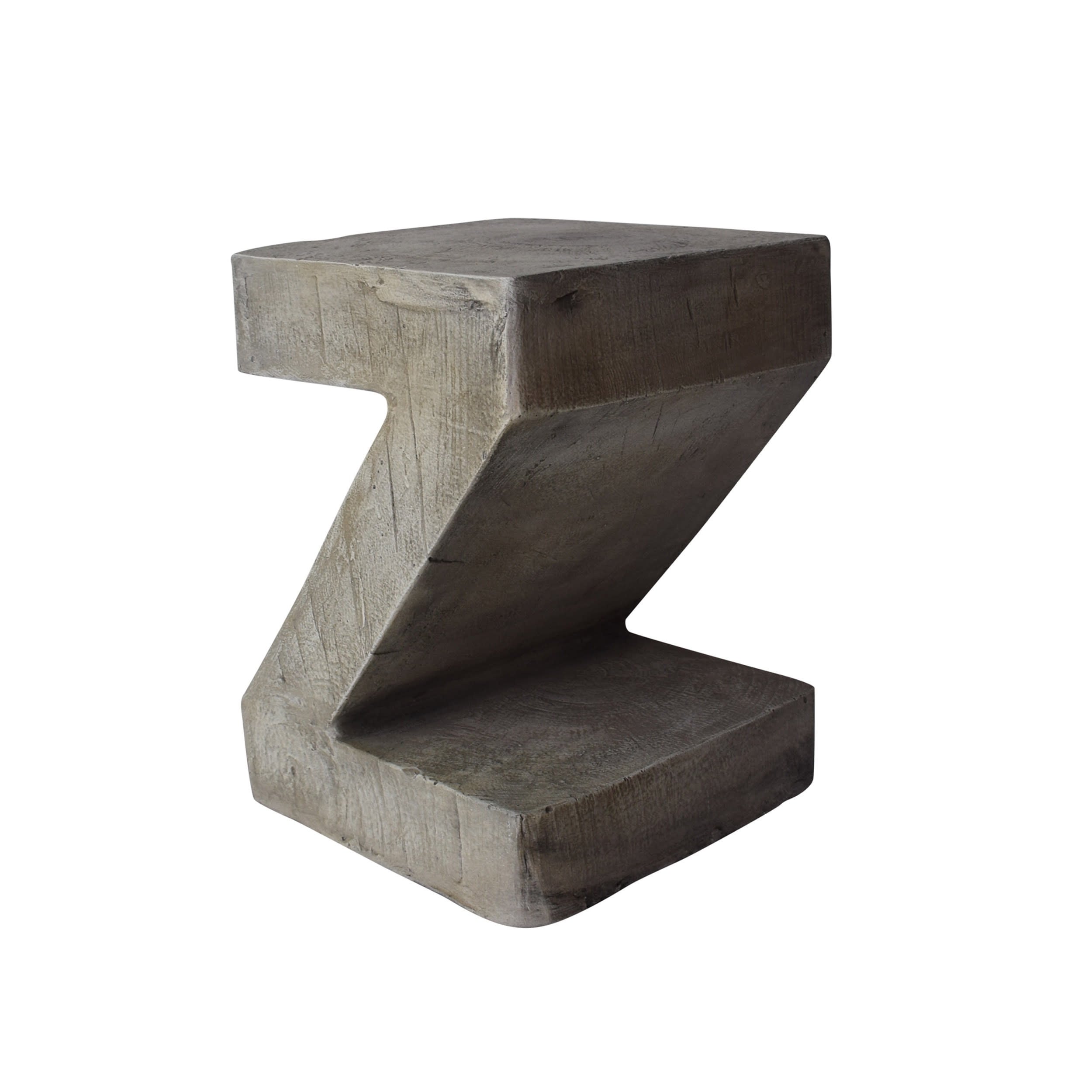 Ligia 16'' Light Gray Lightweight Concrete Modern Accent Table