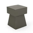 thumbnail image 1 of GDF Studio Karrah Outdoor Modern Lightweight Concrete Side Table, Light Gray, 1 of 7