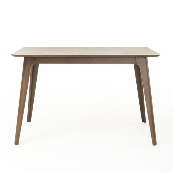 GDF Studio Keiko Mid Century Modern Wood Dining Table, Walnut
