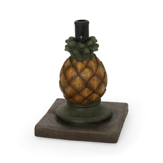 GDF Studio Kinlie Pineapple Umbrella Base, Yellow