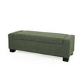 thumbnail image 1 of GDF Studio Korvallis Korvallis Indoor Fabric Storage Ottoman Single, Blackish Green, 1 of 9