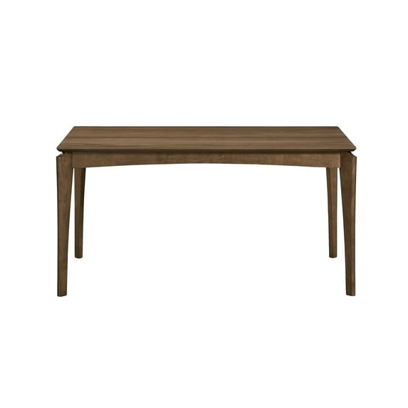 GDF Studio Laveer Mid Century Modern Wood Dining Table, Walnut