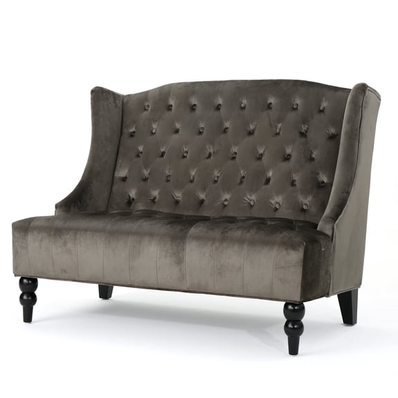 GDF Studio Loveseat, Gray