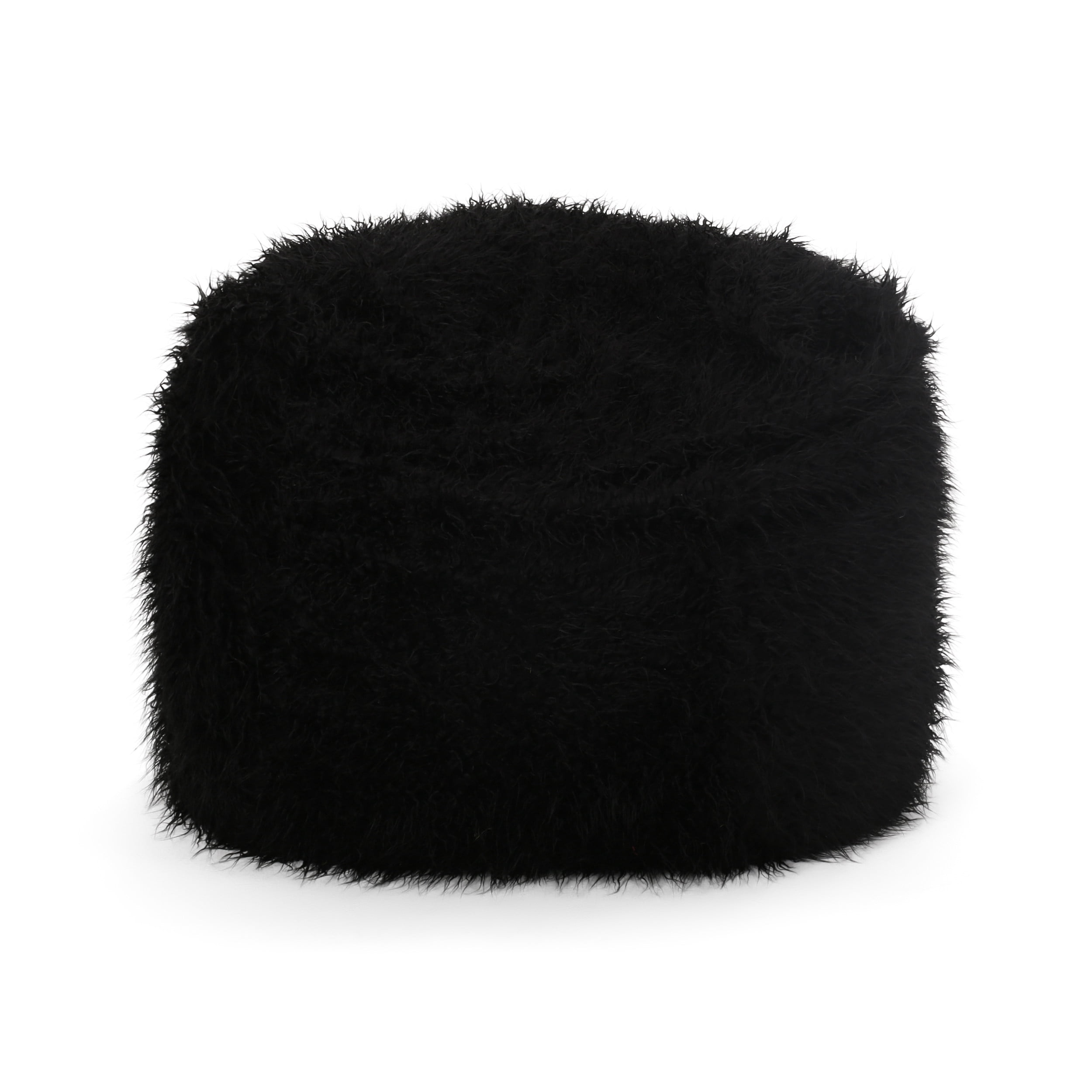 Faux Fur Bean Bag Chair – White, Lavender, Pink, Or Grey, Super Soft, 54” Wide
