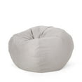 thumbnail image 1 of GDF Studio Lynnex Modern Microfiber 5 Foot Bean Bag, Light Gray, 1 of 7