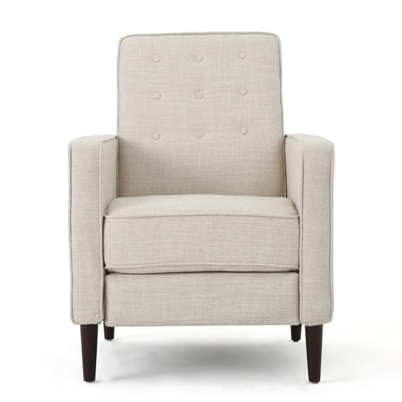 GDF Studio Macedonia Mid-Century Modern Button Tufted Fabric Recliner