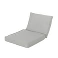 thumbnail image 1 of GDF Studio Massey Outdoor Water Resistant Fabric Club Chair Cushions, Silver, 1 of 8