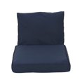 thumbnail image 1 of GDF Studio Massey Outdoor Water Resistant Fabric Club Chair Cushions with Piping, Navy Blue, 1 of 7