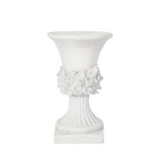 GDF Studio Michaelia Outdoor Garden Lightweight Concrete Urn Planter, Antique White