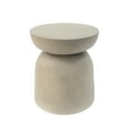 thumbnail image 1 of GDF Studio Minimalist Grey Concrete Square Outdoor Lightweight Concrete MgO Side Table, 1 of 6