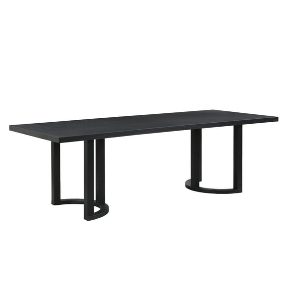 GDF Studio Modern Rectangular Dining Table with U-Shaped Trestle Base