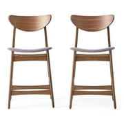GDF Studio Molle Indoor Mid Century Design 24-inch Counter Stools (Set of 2)