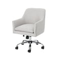 thumbnail image 1 of GDF Studio Morgan Mid Century Modern Fabric Home Office Chair, Beige and Chrome, 1 of 7