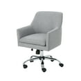 thumbnail image 1 of GDF Studio Morgan Mid Century Modern Fabric Home Office Chair, Gray and Chrome, 1 of 7