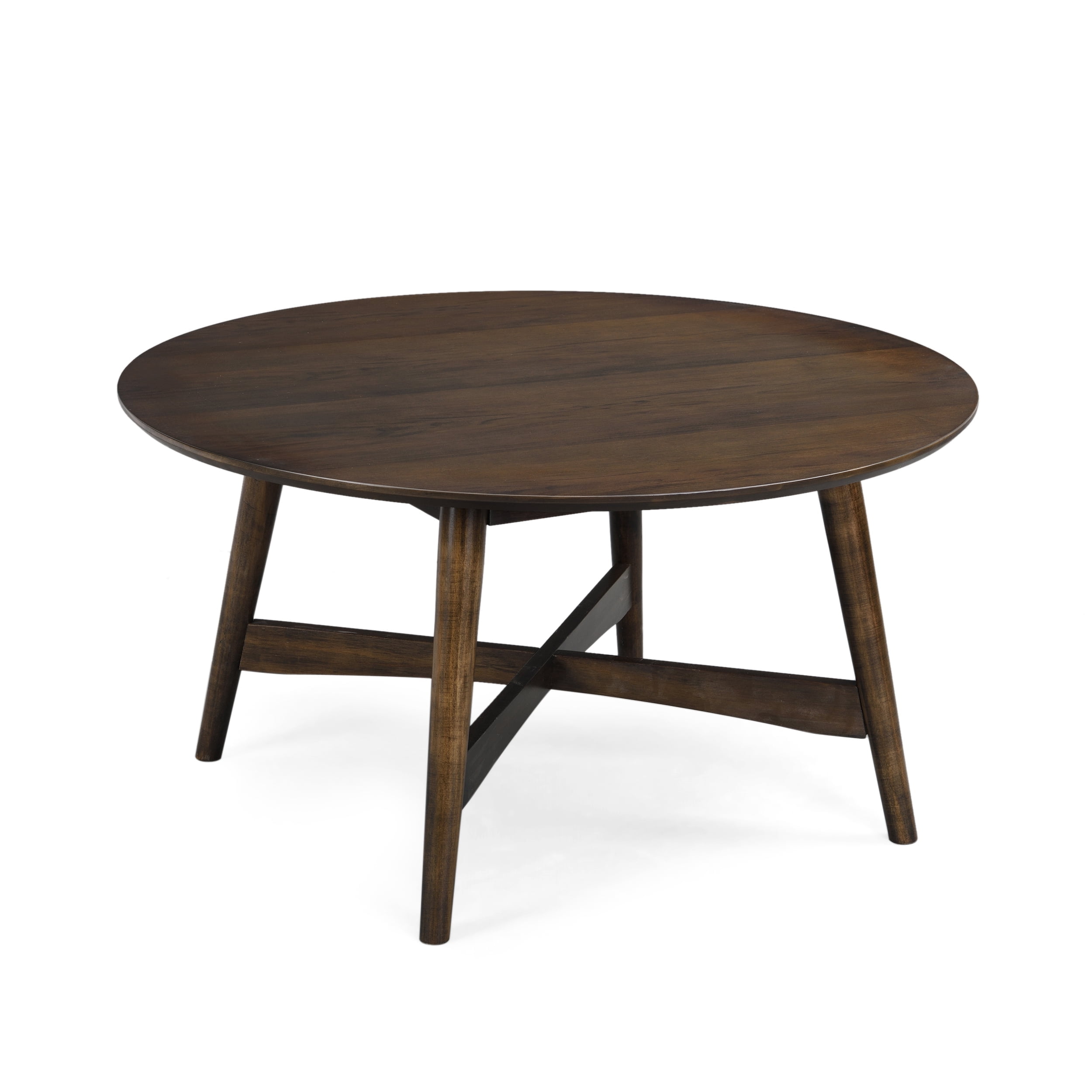 GDF Studio Murdock Mid Century Modern Faux Wood Coffee Table, Brown ...